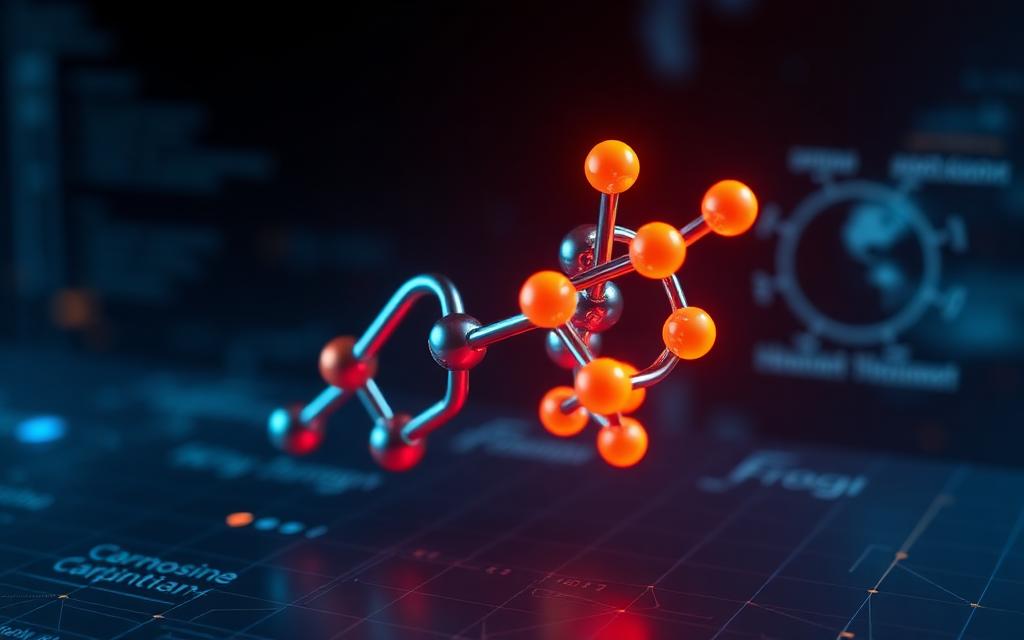 3D carnosine molecule model over scientific data grid
